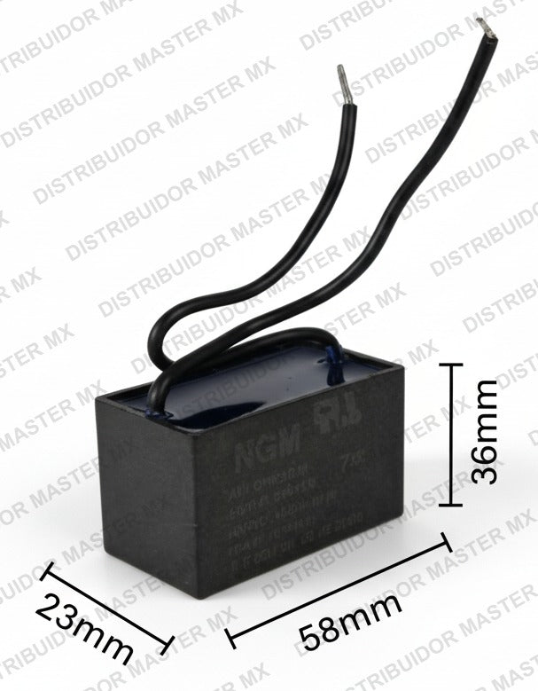 Condensador / Capacitor de Trabajo 18 MFD 250V | CBB60