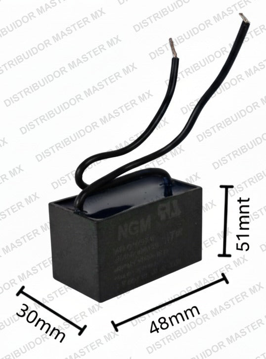 Condensador / Capacitor de Trabajo 25 MFD 250V