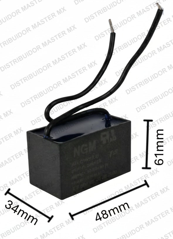 Condensador / Capacitor de Trabajo 40 MFD 250V
