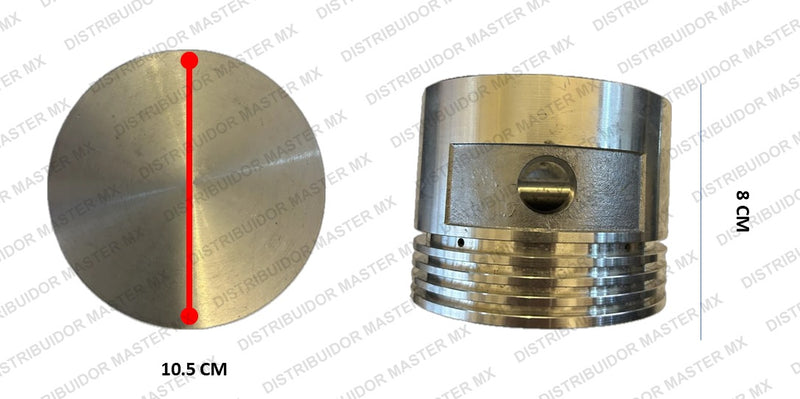 Piston para Compresor 105mm 5HP–10HP | Cabezal 2475 / IT21 Baja Presion (32247630)