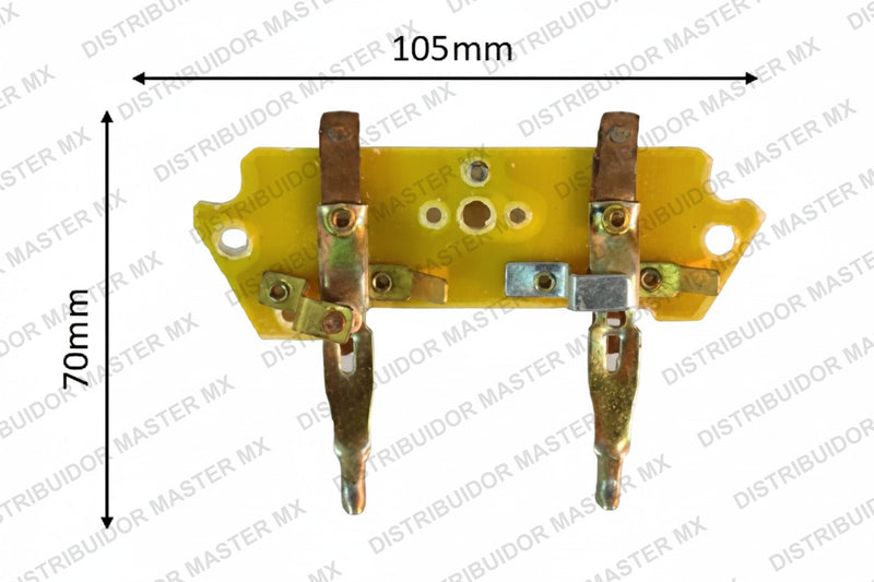Platino U.S. Motors 2 Patas 105mm x 70mm | Arranque Reforzado Antivibración para Servicio Pesado