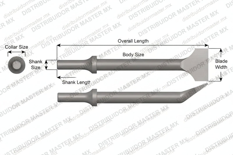 Ajax Tools 922 — Cincel Angular Vástago .401 Turn Type