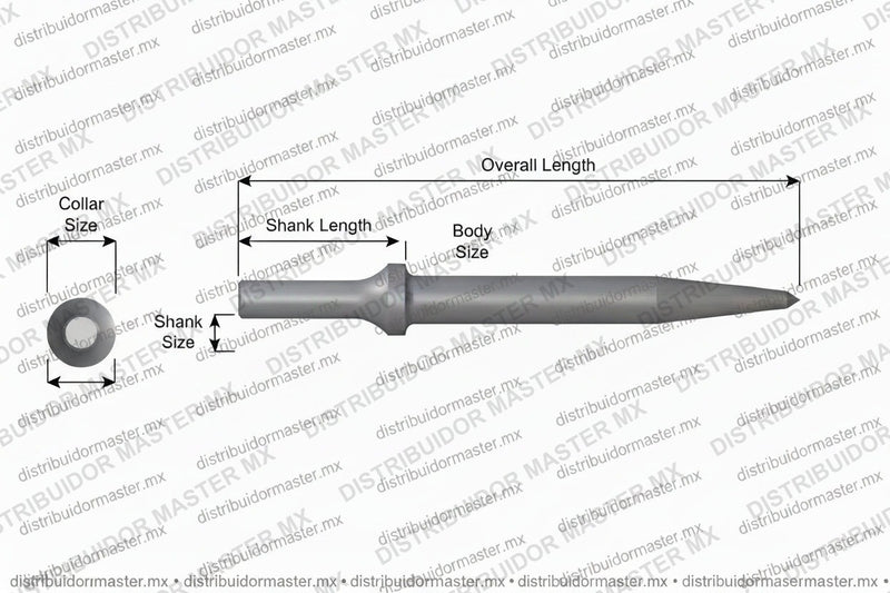 Ajax Tools 925-18 — Punta Lápiz Extendida 18" Vástago .401 Turn Type
