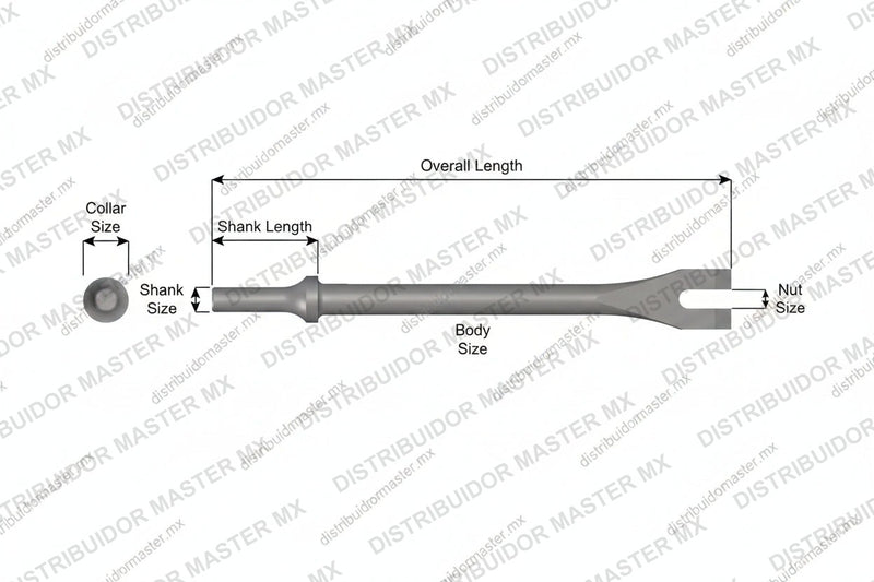 Ajax Tools 1100-18 — Cortador de Tuercas 5/16" Extendido 18" Vástago .401 Turn Type