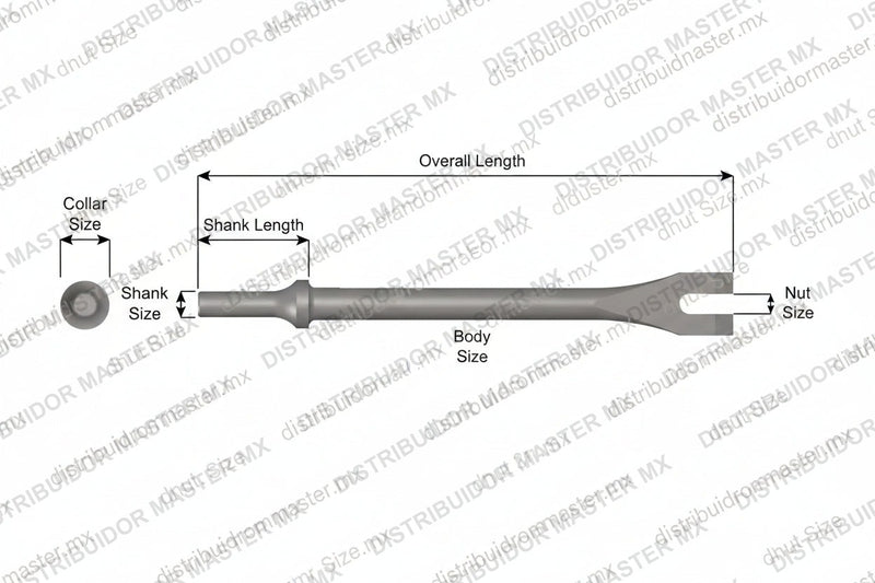 Ajax Tools 1101 — Cortador de Tuercas 3/8" Vástago .401 Turn Type