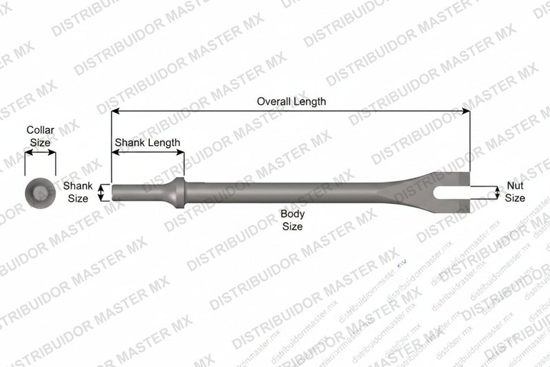 Ajax Tools 1101-18 — Cortador de Tuercas 3/8" Extendido 18" Vástago .401 Turn Type