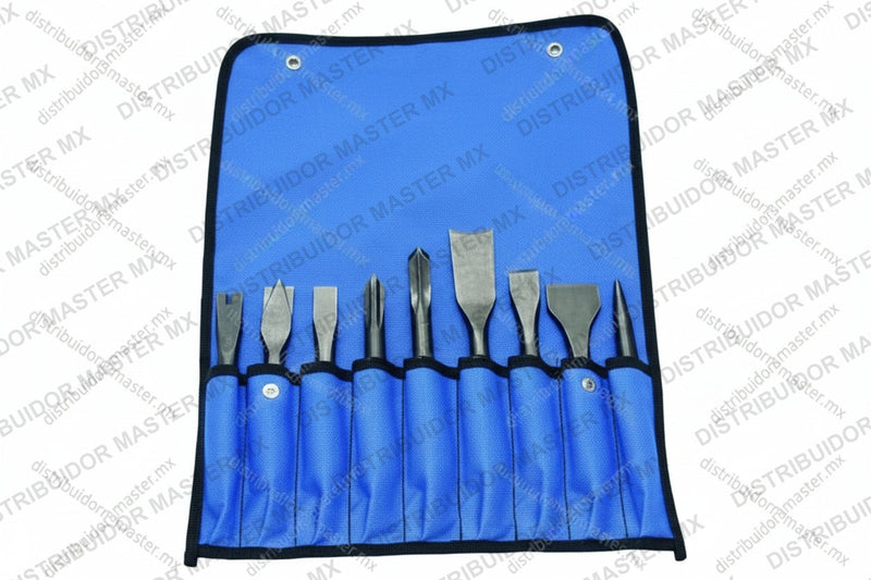 Ajax Tools 9029 — Juego Maestro de Cinceles 9 Piezas Vástago .401 Turn Type
