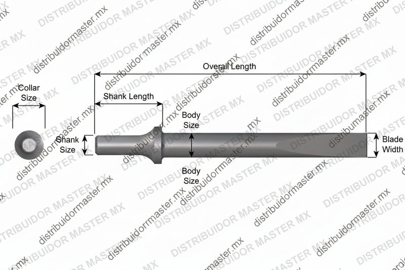 Ajax Tools 960-18 — Cincel Plano 5/8" x 18" Vástago .498 Turn Type