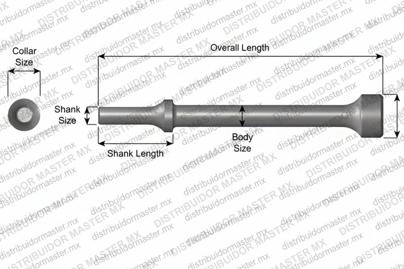 Ajax Tools 945-9 — Martillo 1" Diámetro 9" Vástago .401