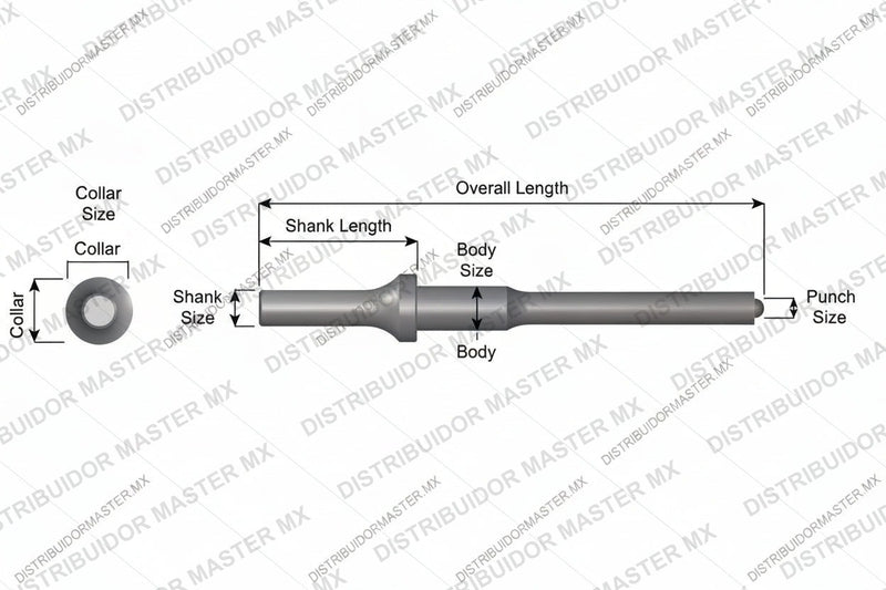 Ajax Tools 1104 — Conductor de Pasador de Resorte 3/8" Vástago .401