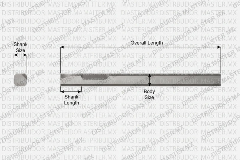 Ajax Tools 395-12 — Cincel Liso (Blank) 12" Weld Flux Vástago Chicago Pneumatic