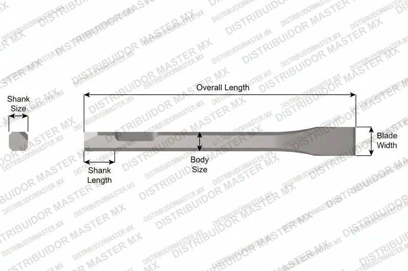 Ajax Tools 396-12 — Cincel Plano 12" 3/4" Weld Flux (Chicago Pneumatic)