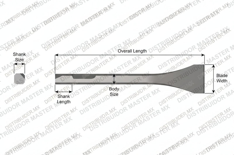 Ajax Tools 397 — Cincel Escalador 7" 1-3/8" Weld Flux (Chicago Pneumatic)