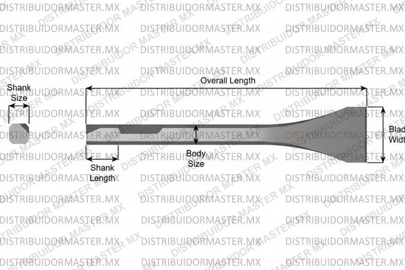 Ajax Tools 397-12 — Cincel Escalador 12" 1-3/8" Weld Flux (Chicago Pneumatic)