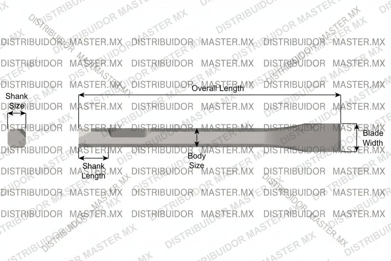 Ajax Tools 396-18 — Cincel Plano 18" 3/4" Weld Flux (Chicago Pneumatic)