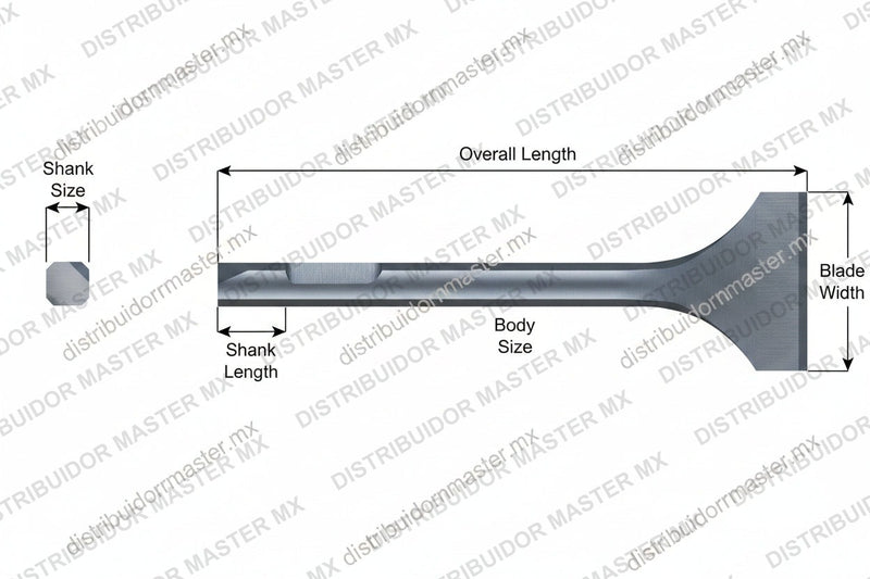 Ajax Tools 399 — Cincel Escalador Extra Ancho 7" Weld Flux Vástago Chicago Pneumatic