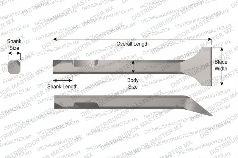 Ajax Tools 398 — Cincel Angular 7" 1-3/8" Weld Flux (Chicago Pneumatic)