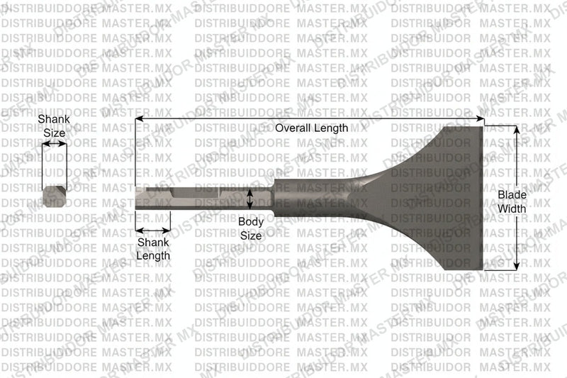 Ajax Tools 399-3 — Cincel Escalador Ancho 7.5" 3" Weld Flux (Chicago Pneumatic)