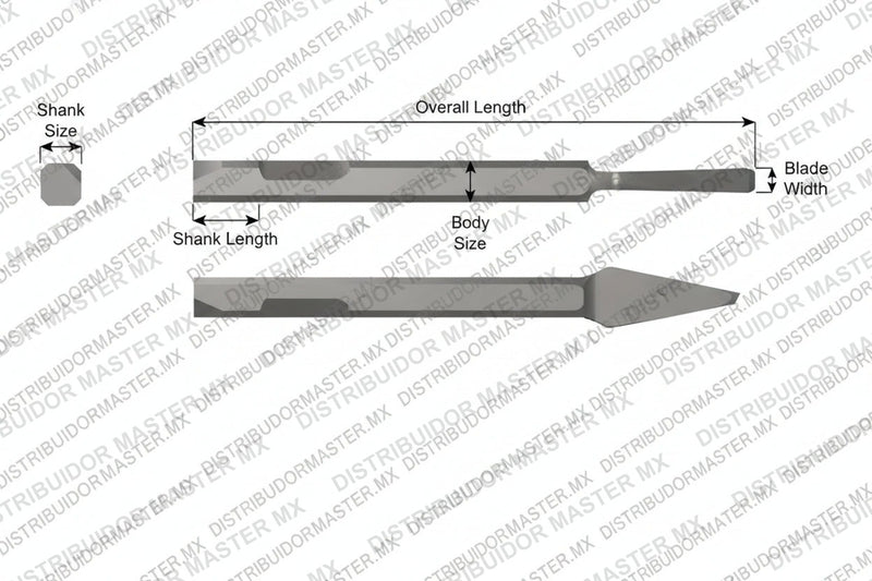 Ajax Tools 3225 — Cincel Nariz Redonda 7" Weld Flux (Chicago Pneumatic)