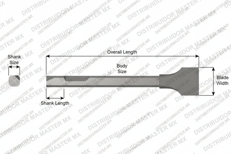 Ajax Tools 3280 — Cincel Plano Pesado Punta Redondeada 7" Weld Flux (Chicago Pneumatic)