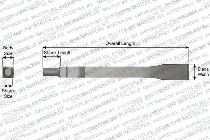 Ajax Tools 392-12 — Cincel Plano 12" 3/4" Weld Flux (Cleco)