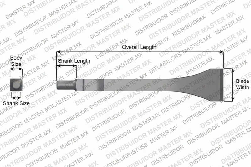 Ajax Tools 393-18 — Cincel de Escariado 18" Vástago Cleco