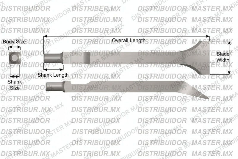 Ajax Tools 394 — Cincel Angular 7" Vástago Cleco