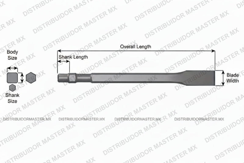 Ajax Tools 386 — Cincel Plano 7" Vástago Master Power