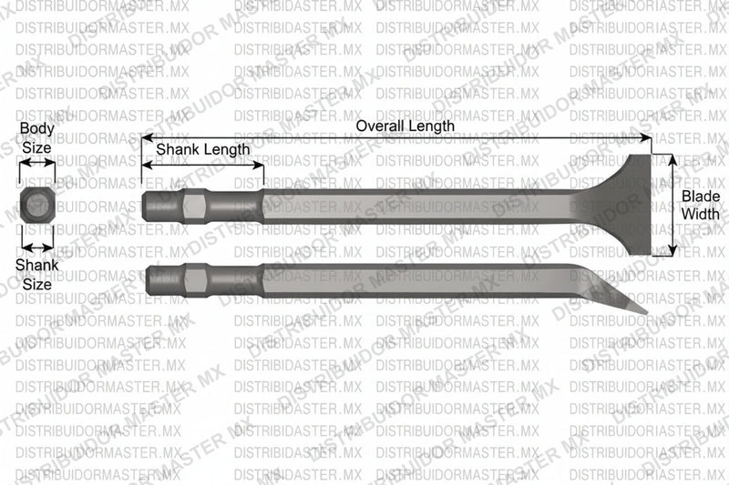 Ajax Tools 388 — Cincel Angular 7" Vástago Master Power