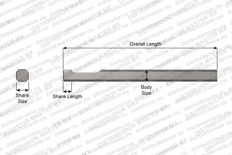 Ajax Tools 3250-12 — Cincel Liso (Blank) 12" Vástago Atlas Copco