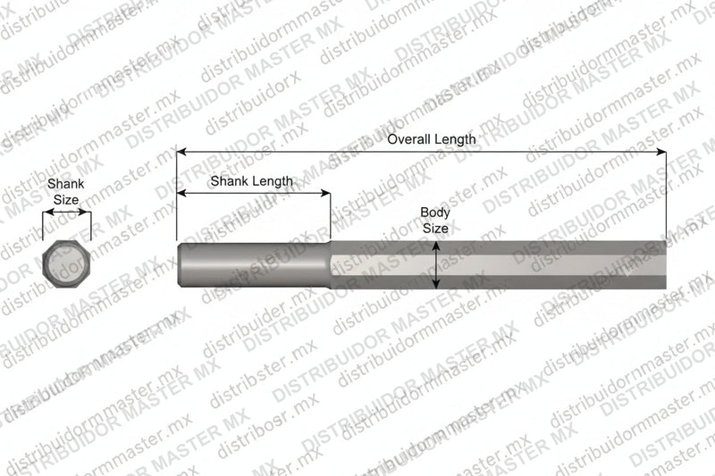 Ajax Tools 3-24 — Blank Sin Collar .680" Redondo 7/8" x 24"