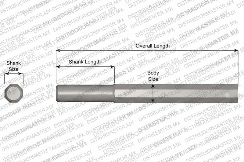 Ajax Tools 3-36 — Blank Sin Collar .680" Redondo 7/8" x 36"