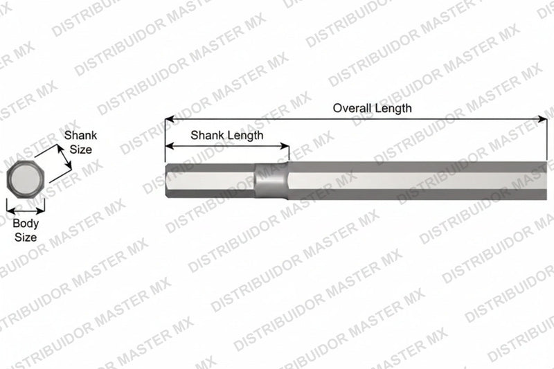 Ajax Tools 4-36 — Blank Sin Collar .580" Hex 7/8" x 36"