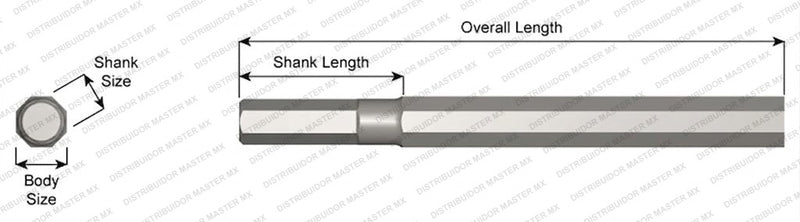 Ajax Tools 4-18 — Blank Sin Collar .580" Hex 7/8" x 18"