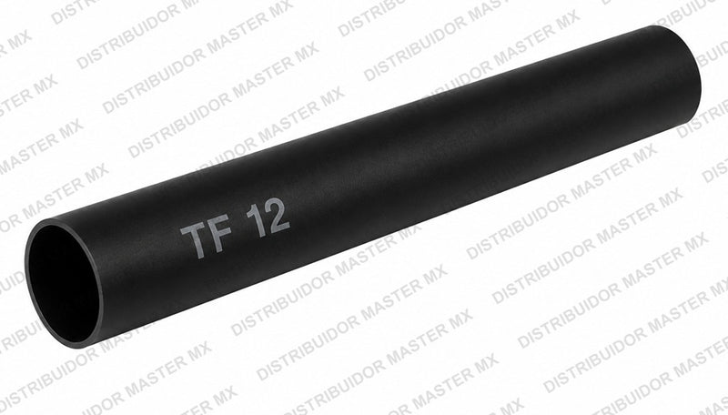 Tubo Termocontráctil (Termofit) de Pared Delgada: 1/2" (Negro)