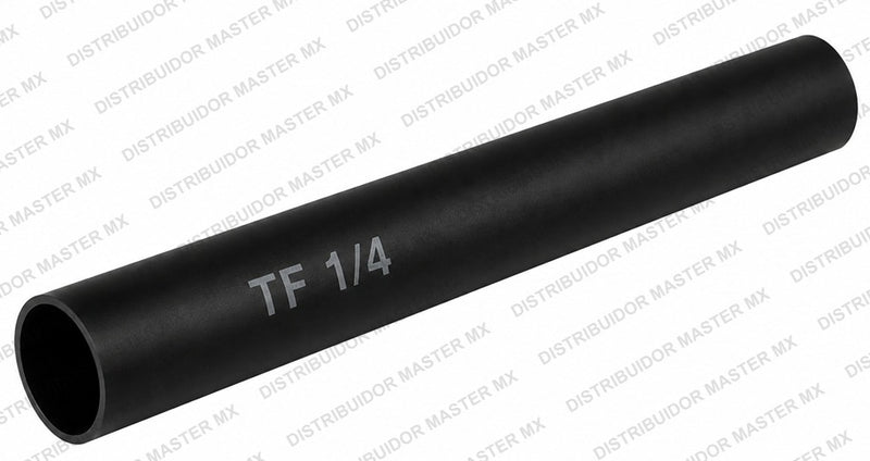 Tubo Termocontráctil (Termofit) de Pared Delgada: 1/4" (Negro)