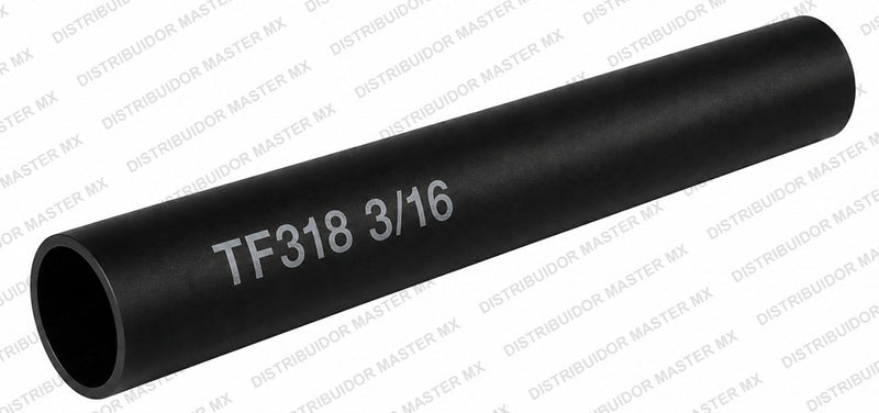 Tubo Termocontráctil (Termofit) de Pared Delgada: 3/16" (Negro)