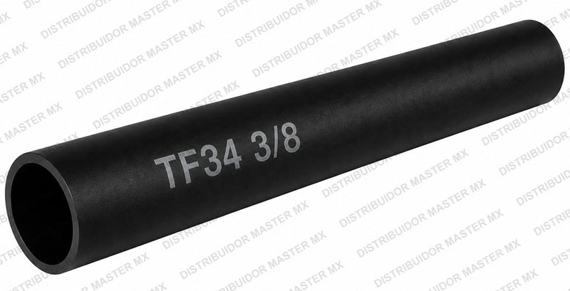Tubo Termocontráctil (Termofit) de Pared Delgada: 3/4" (Negro)