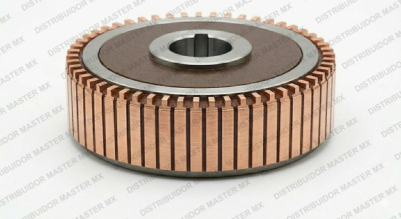 Colector de Cobre para Inducido de Motor Eléctrico 32 Delgas: Alt. 1 3/16" Ext. 1 7/16" Int. 9/16" (Cobre Electrolítico)