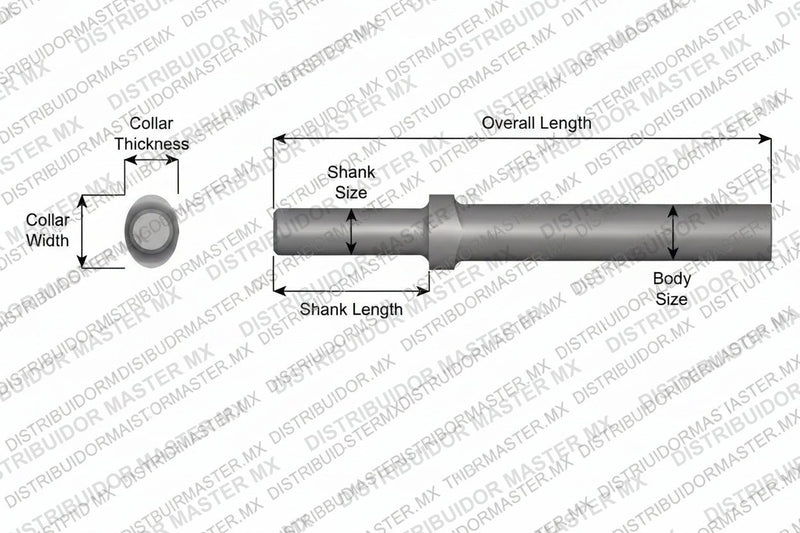 Ajax Tools 301-24 — Blank Redondo Collar Oval, Vástago Redondo .680", Diám. 13/16", 24" (610 mm)