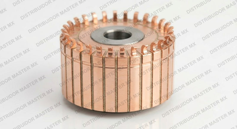Colector de Cobre para Inducido de Motor Eléctrico COL 3, 22 Delgas: Alt. 3/16" Ext. 1 1/8" Int. 3/8" (Cobre Electrolítico)