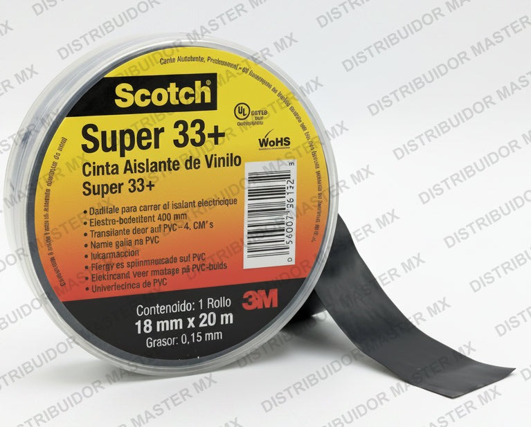 Cinta de Aislar Super 33 CA33 (PVC Profesional de Alto Desempeño)