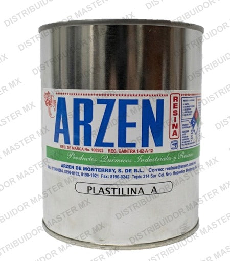 Plastilina PAA ARZEN Tipo A (Masilla Industrial para Modelado y Reparación)