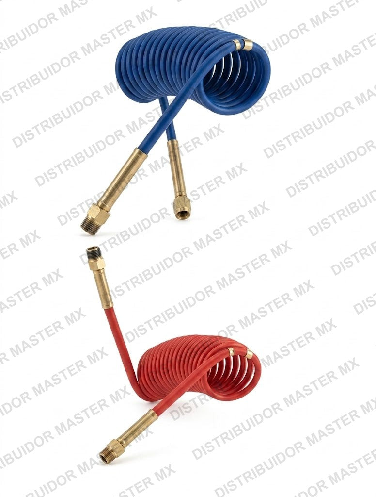Kit de Mangueras y Conexiones 11-715 | Azul y Roja | Frenos de Aire para Camión