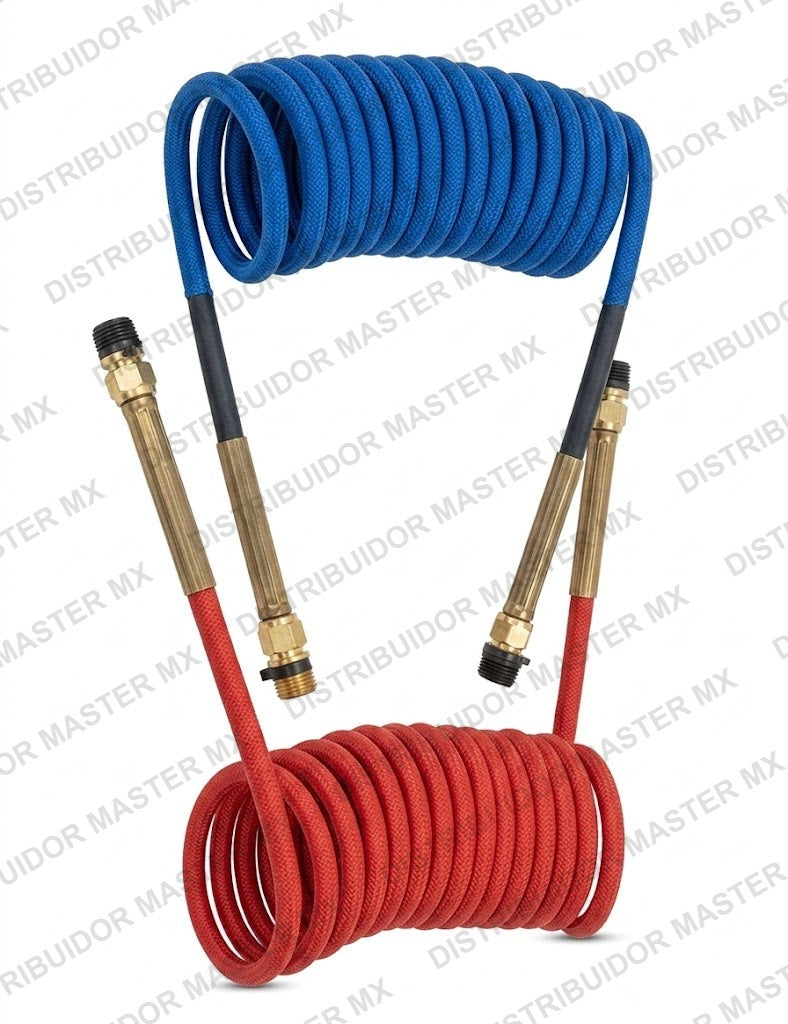 Kit de Mangueras y Conexiones Phillips | Azul y Roja | Frenos de Aire para Camión