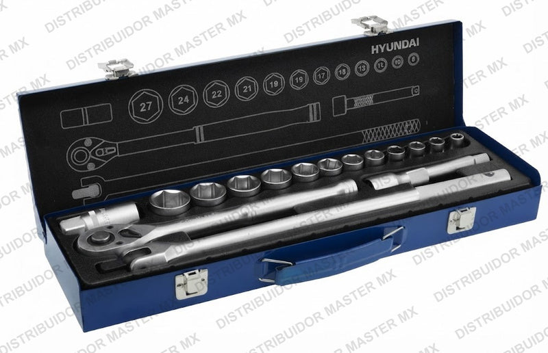 Juego de Autocle Cuadro 1/2” | Alto Torque | Modelo HYJH16