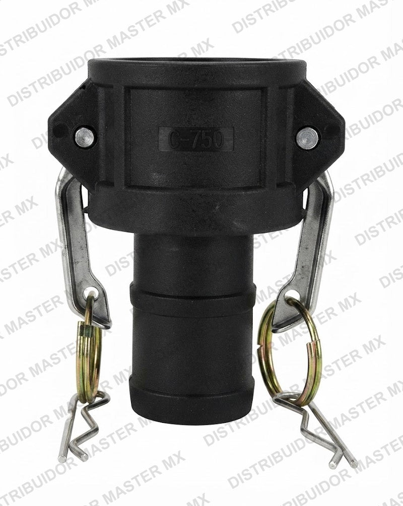 Cople Camlock de Polipropileno Hembra C400P 4" | Conexión Rápida Anticorrosiva