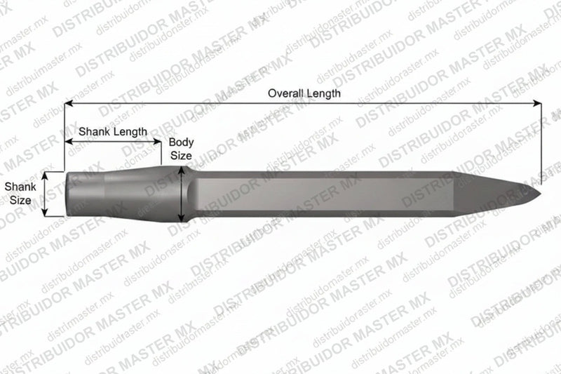 Ajax Tools 297-24 — Rivet Buster Punta Moil, Vástago Jumbo, 24" (610 mm)