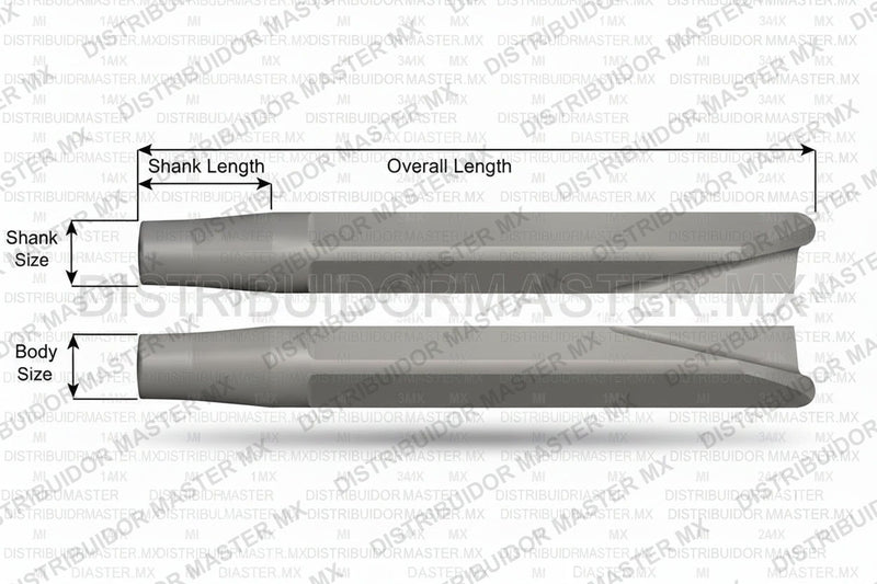 Ajax Tools 295 — Rivet Buster Desgarrador (Ripper), Vástago Jumbo, 9-1/2" (241 mm)