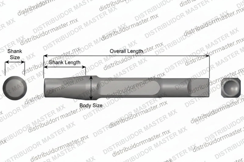 Ajax Tools 298 — Rivet Buster Desgarrador (Ripper), Vástago Jumbo, 7-1/2" (191 mm)
